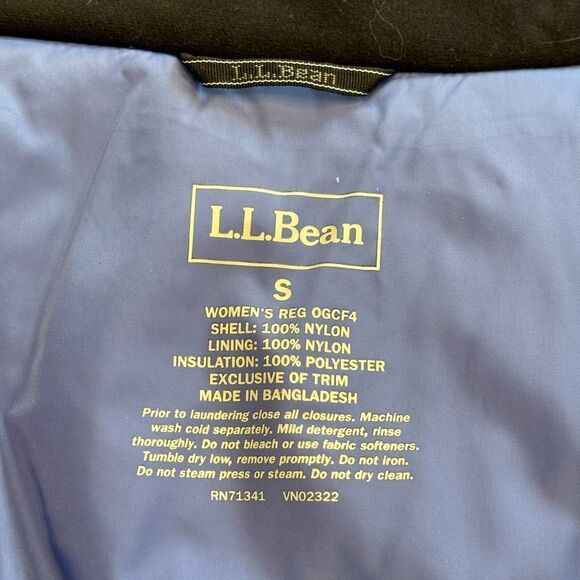 L.L. Bean Women’s Rugged Ridge Parka Blue Waterproof Hooded Jacket Size Small - Picture 13 of 13